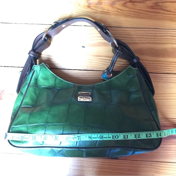 Dooney & Bourke Green Leather Shoulder Bag, EUC, 14” x 9” - Picture 8 of 15